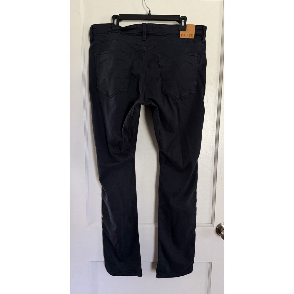 DU/ER DUER No Sweat N2X Relaxed Taper Pants Men's 36x34 Black Stretch MFNR1002
